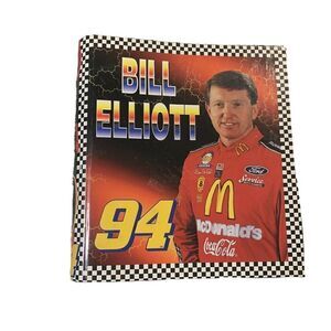 Bill Elliott Vintage 1998 Nascar Three Ring Binder 94 McDonalds Coca Cola 1.5 In